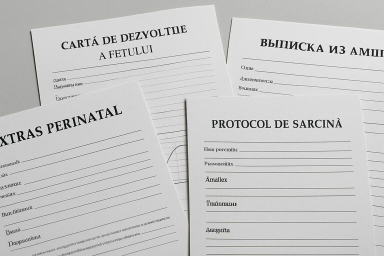 Как переводить перинатальные выписки, карты развития плода и протоколы ведения беременности с румынского на русский без потерь смысла